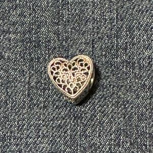 Authentic Pandora heart charm